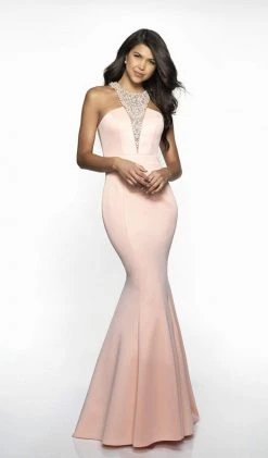 Blush By Alexia Designs - C2025 Tonal Beaded Halter Mermaid Gown Formal Gowns 8 Blush By Alexia Designs - C2025 Tonal Beaded Halter Mermaid Gown Formal Gowns