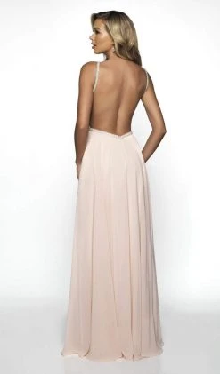 Formal Gowns Blush By Alexia Designs - C2081 Beaded A-Line Dress With Slit 6 Formal Gowns Blush By Alexia Designs - C2081 Beaded A-Line Dress With Slit
