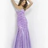 Formal Gowns Blush By Alexia Designs - Embroided Floral Strapless Mermaid Gown 9582