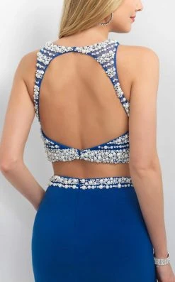 Blush By Alexia Designs - Pearl Studded Cocktail Dress C365