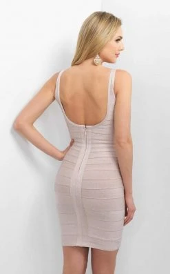 Blush By Alexia Designs - Scoop Neck Fitted Cocktail Dress C369 Cocktail Dresses