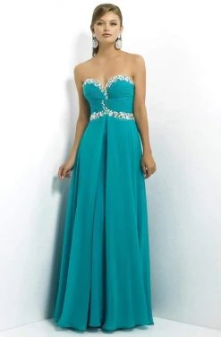 Blush By Alexia Designs - Shirred Sweetheart Chiffon A-Line Gown 9763 7 Blush By Alexia Designs - Shirred Sweetheart Chiffon A-Line Gown 9763