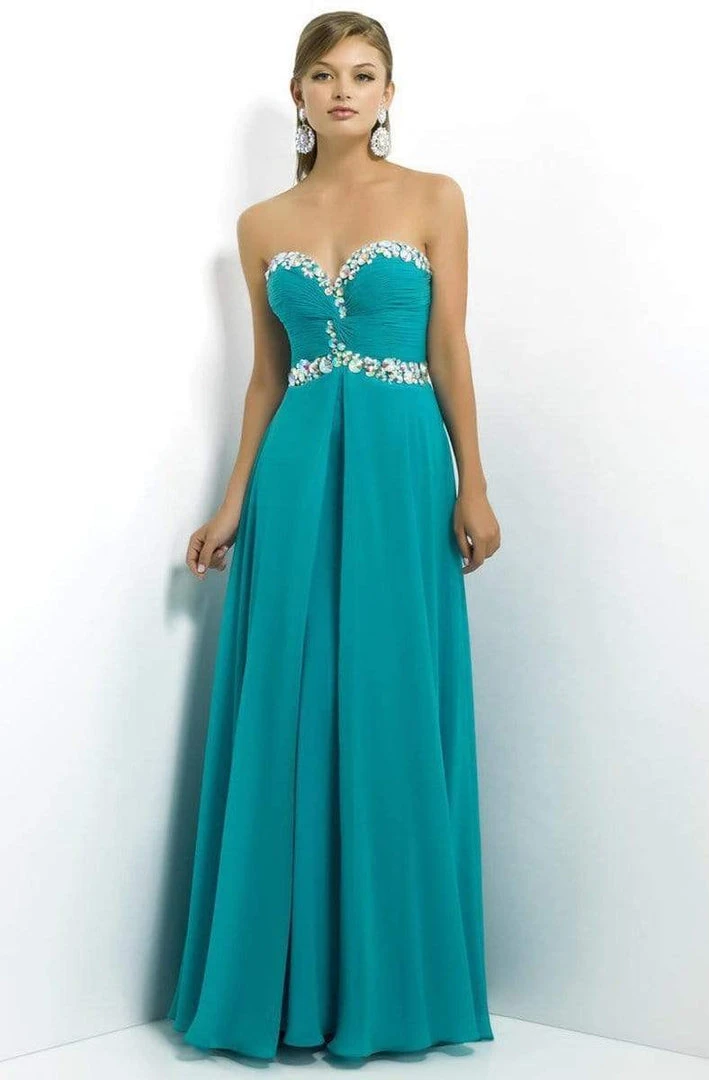 Blush By Alexia Designs - Shirred Sweetheart Chiffon A-Line Gown 9763 5 Blush By Alexia Designs - Shirred Sweetheart Chiffon A-Line Gown 9763