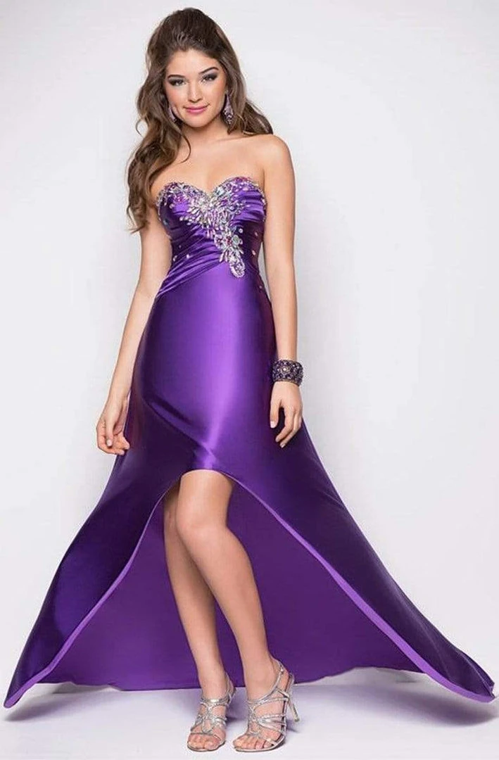 Blush By Alexia Designs - Strapless Pleated Long Gown 9592 3 Blush By Alexia Designs - Strapless Pleated Long Gown 9592