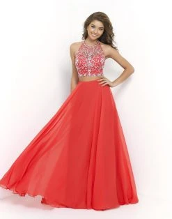 Formal Gowns Blush By Alexia Designs - Two Piece Halter Long Gown 9935 12 Formal Gowns Blush By Alexia Designs - Two Piece Halter Long Gown 9935