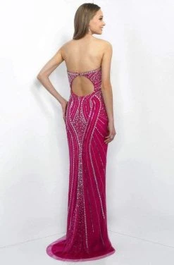 Blush By Alexia Designs - X321 Ornate Strapless Sheath Gown