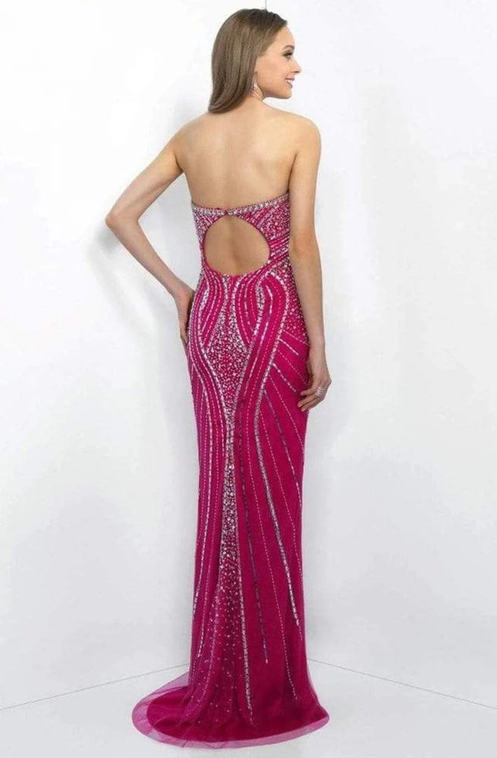 Blush By Alexia Designs - X321 Ornate Strapless Sheath Gown 4 Blush By Alexia Designs - X321 Ornate Strapless Sheath Gown
