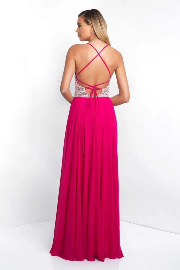 Blush By Alexia Designs Blush - C1035 Crystal Ornate Jewel Illusion Chiffon Gown Formal Gowns 4 Blush By Alexia Designs Blush - C1035 Crystal Ornate Jewel Illusion Chiffon Gown Formal Gowns