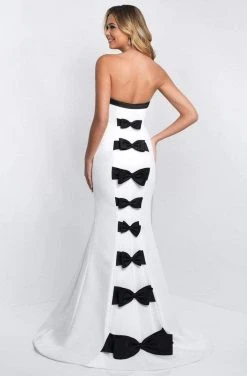 Blush By Alexia Designs Blush - C1046 Contrast Strapless Bow Ornate Mermaid Gown