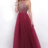 Blush By Alexia Designs Formal Gowns Blush - Embellished Jewel Neck Tulle A-Line Dress 11258 1 Blush By Alexia Designs Formal Gowns Blush - Embellished Jewel Neck Tulle A-Line Dress 11258