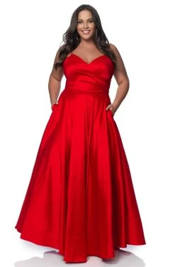 Blush By Alexia Designs Blush Too - 5830W Sweetheart Mid-Open Back Stretch Taffeta Ball Gown