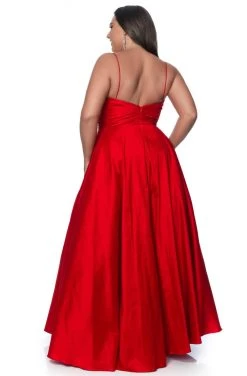 Blush By Alexia Designs Blush Too - 5830W Sweetheart Mid-Open Back Stretch Taffeta Ball Gown