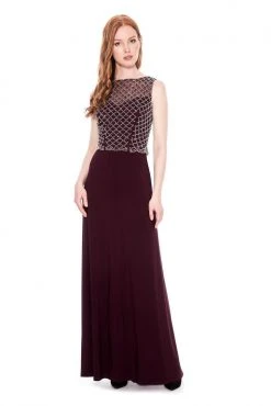 Formal Gowns Cachet - Sequined Long Dress 56872 13 Formal Gowns Cachet - Sequined Long Dress 56872