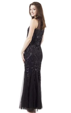 Cachet - Sequined Long Dress 57753 Formal Gowns