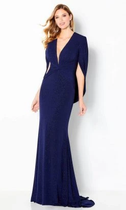 Formal Gowns Cameron Blake By Mon Cheri - Quarter Sleeve Evening Dress 220653