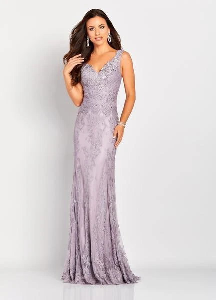 Cameron Blake By Mon Cheri - Versatile Jeweled Lace Sheath Gown 119662 - 1 Pc Oyster In Size 4 Available 4 Cameron Blake By Mon Cheri - Versatile Jeweled Lace Sheath Gown 119662 - 1 Pc Oyster In Size 4 Available