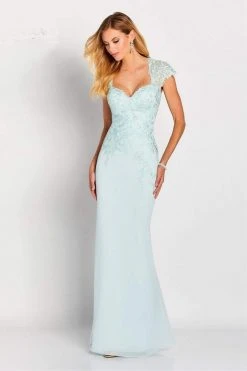 Cameron Blake By Mon Cheri Formal Gowns Cameron By Mon Cheri - Ornate Cap Sleeve Queen Anne Gown 119651 - 1 Pc Navy In Size 10 And 1 Pc Water In Size 18 Available 8 Cameron Blake By Mon Cheri Formal Gowns Cameron By Mon Cheri - Ornate Cap Sleeve Queen Anne Gown 119651 - 1 Pc Navy In Size 10 And 1 Pc Water In Size 18 Available