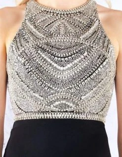 Cassandra Stone - 12139A Beaded Halter Sheath Evening Gown 7 Cassandra Stone - 12139A Beaded Halter Sheath Evening Gown