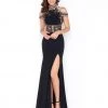 Cassandra Stone - 40687A Embellished High Neck Fitted Gown 1 Cassandra Stone - 40687A Embellished High Neck Fitted Gown
