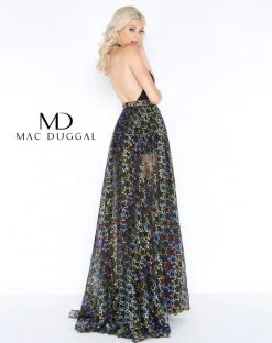 Formal Gowns Cassandra Stone - 40788 Star Printed Deep Halter A-line Dress 9 Formal Gowns Cassandra Stone - 40788 Star Printed Deep Halter A-line Dress