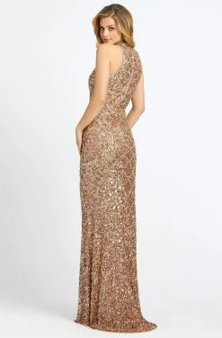 Cassandra Stone - 4818A Fitted Sequin Embellished Evening Gown
