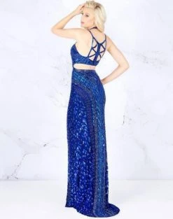 Cassandra Stone - 4872A Bedazzled Halter Sheath Dress With Train 6 Cassandra Stone - 4872A Bedazzled Halter Sheath Dress With Train