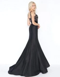 Cassandra Stone - 48761A Embellished Square Trumpet Dress 5 Cassandra Stone - 48761A Embellished Square Trumpet Dress