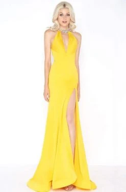 Cassandra Stone - 66465A Fitted Halter Sheath Dress Formal Gowns 7 Cassandra Stone - 66465A Fitted Halter Sheath Dress Formal Gowns