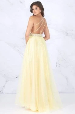 Cassandra Stone - 66859A Embellished One Shoulder A-line Dress Formal Gowns
