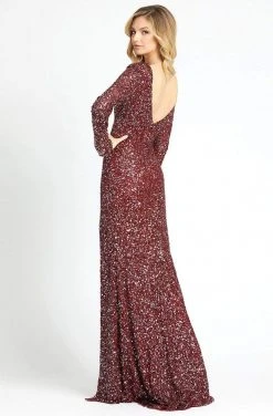 Formal Gowns Cassandra Stone - High Slit Allover Sequin Evening Gown 4820A - 1 Pc Rose/Gold In Size 8 Available