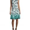 Chetta B - Knee Length Ombre Printed A-Line Dress Cocktail Dresses 1 Chetta B - Knee Length Ombre Printed A-Line Dress Cocktail Dresses
