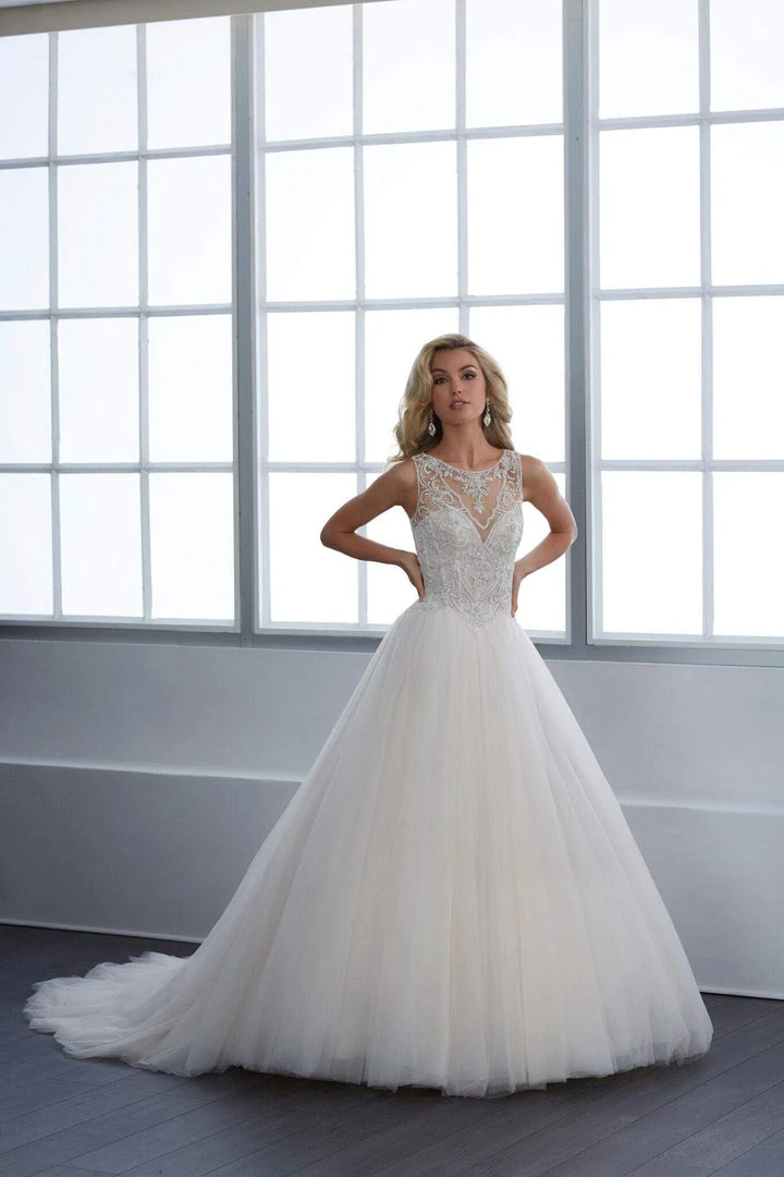 Christina Wu Brides - 15664 Beaded Illusion A-Line Gown With Chapel Train 7 Christina Wu Brides - 15664 Beaded Illusion A-Line Gown With Chapel Train