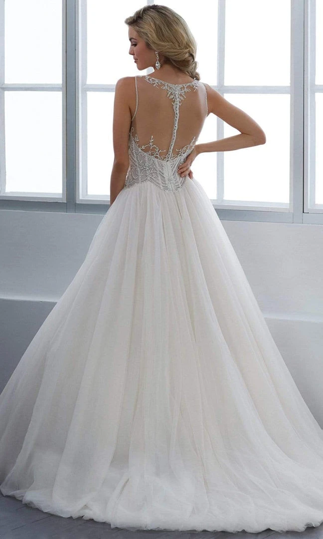 Christina Wu Brides - 15664 Beaded Illusion A-Line Gown With Chapel Train 4 Christina Wu Brides - 15664 Beaded Illusion A-Line Gown With Chapel Train