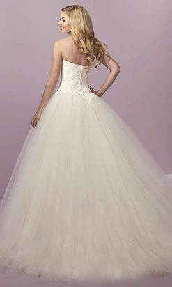 Christina Wu Brides - 18061 Strapless Sweetheart Lace Textured Ballgown Formal Gowns