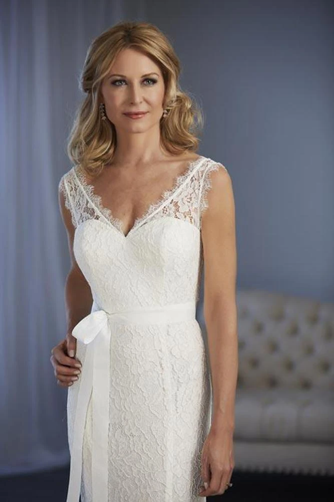 Christina Wu Elegance - 17855 Corded Lace V Neck Sheath Dress Formal Gowns 5 Christina Wu Elegance - 17855 Corded Lace V Neck Sheath Dress Formal Gowns