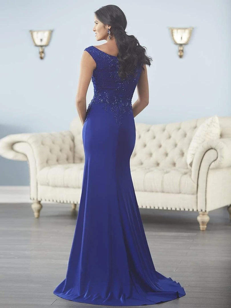 Christina Wu Elegance - Beaded Lace V-Neck Trumpet Evening Gown 17841 - 1 Pc Wine In Size 12 Available Formal Gowns 4 Christina Wu Elegance - Beaded Lace V-Neck Trumpet Evening Gown 17841 - 1 Pc Wine In Size 12 Available Formal Gowns