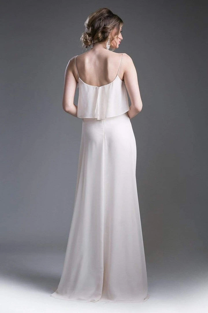 Cinderella Divine - 13010 Flounce Bodice Chiffon A-Line Dress 11 Cinderella Divine - 13010 Flounce Bodice Chiffon A-Line Dress