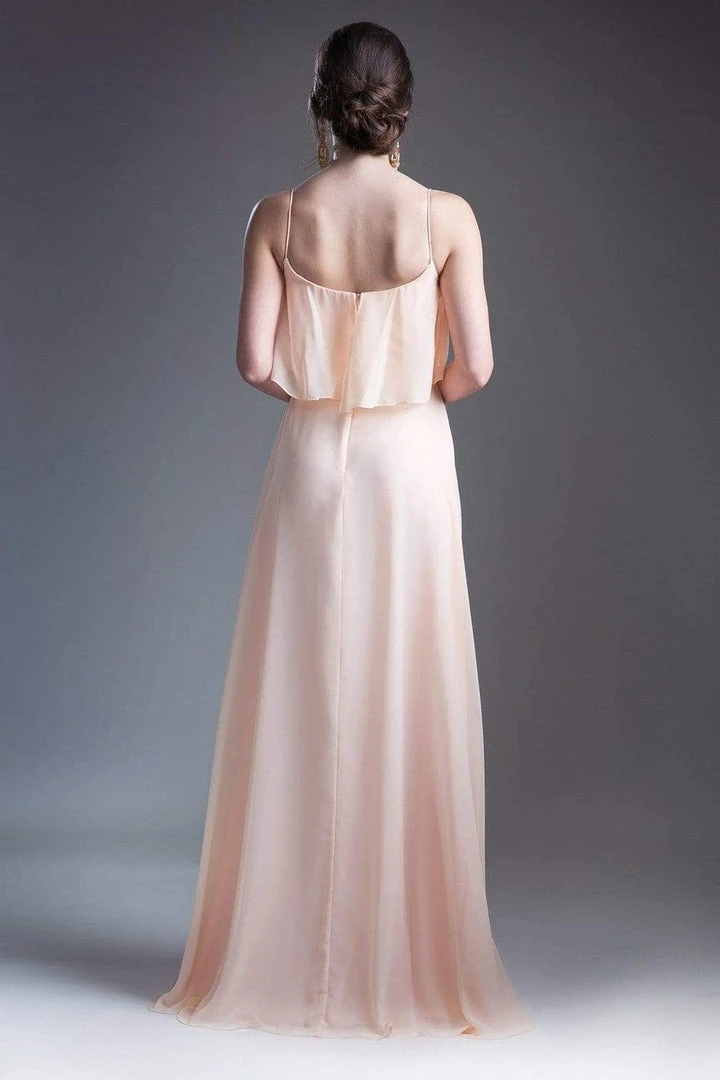 Cinderella Divine - 13010 Flounce Bodice Chiffon A-Line Dress 15 Cinderella Divine - 13010 Flounce Bodice Chiffon A-Line Dress