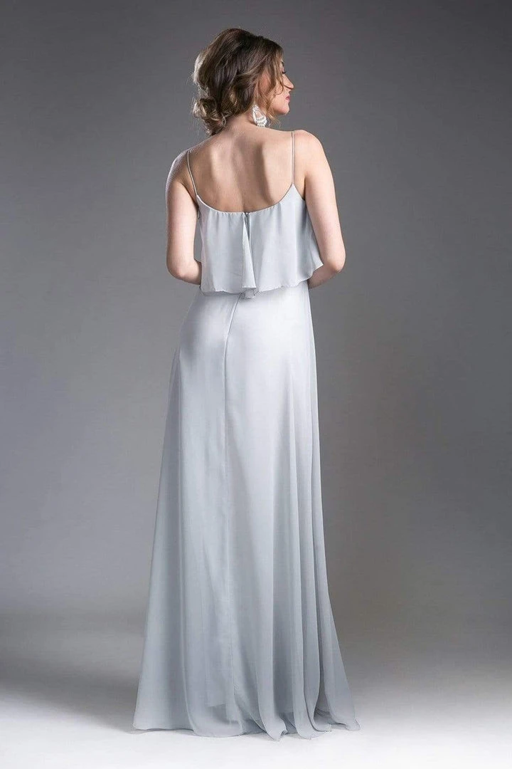 Cinderella Divine - 13010 Flounce Bodice Chiffon A-Line Dress 19 Cinderella Divine - 13010 Flounce Bodice Chiffon A-Line Dress