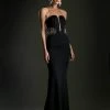 Cinderella Divine - 13162 Sheer Fitted Side Embellished Mermaid Gown 2 Cinderella Divine - 13162 Sheer Fitted Side Embellished Mermaid Gown