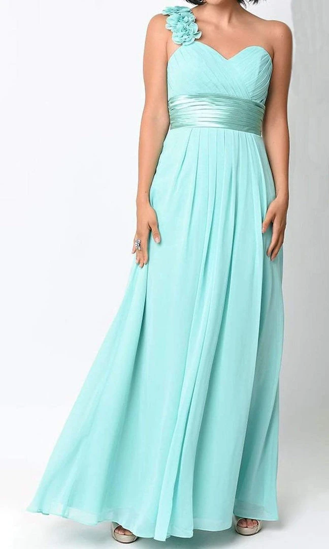 Cinderella Divine - 1491 Floral Applique Sweetheart Long Dress 5 Cinderella Divine - 1491 Floral Applique Sweetheart Long Dress