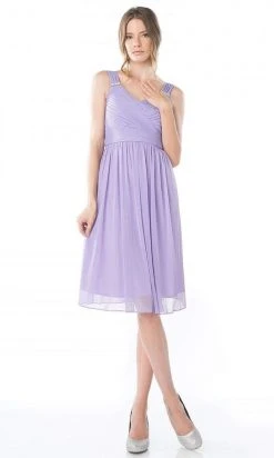 Cinderella Divine - 3802 Sleeveless V-Neck Ruched Chiffon A-Line Dress 23 Cinderella Divine - 3802 Sleeveless V-Neck Ruched Chiffon A-Line Dress