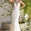 Cinderella Divine - 71457 Cap Sleeve Beaded Illusion High Neck Gown 1 Cinderella Divine - 71457 Cap Sleeve Beaded Illusion High Neck Gown