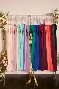 Cinderella Divine - 7455 Strapless Knotted Bodice Chiffon A-Line Dress