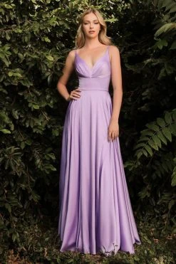 Formal Gowns Cinderella Divine - 7472 V Neck Pleated Bodice High Slit Wrap Satin Gown - 1 Pc Emerald In Size 20 Available 19 Formal Gowns Cinderella Divine - 7472 V Neck Pleated Bodice High Slit Wrap Satin Gown - 1 Pc Emerald In Size 20 Available