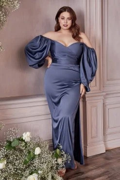 Cinderella Divine - 7482C Sweetheart Satin Sheath Dress Formal Gowns 33 Cinderella Divine - 7482C Sweetheart Satin Sheath Dress Formal Gowns