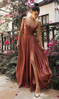 Formal Gowns Cinderella Divine - 7485 Long Satin A-Line Gown 22 Formal Gowns Cinderella Divine - 7485 Long Satin A-Line Gown