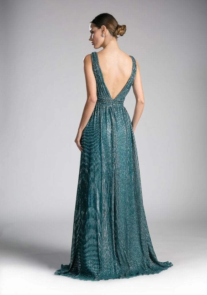 Formal Gowns Cinderella Divine - 8276 Plunging V-Neck Ruched A-Line Gown 4 Formal Gowns Cinderella Divine - 8276 Plunging V-Neck Ruched A-Line Gown