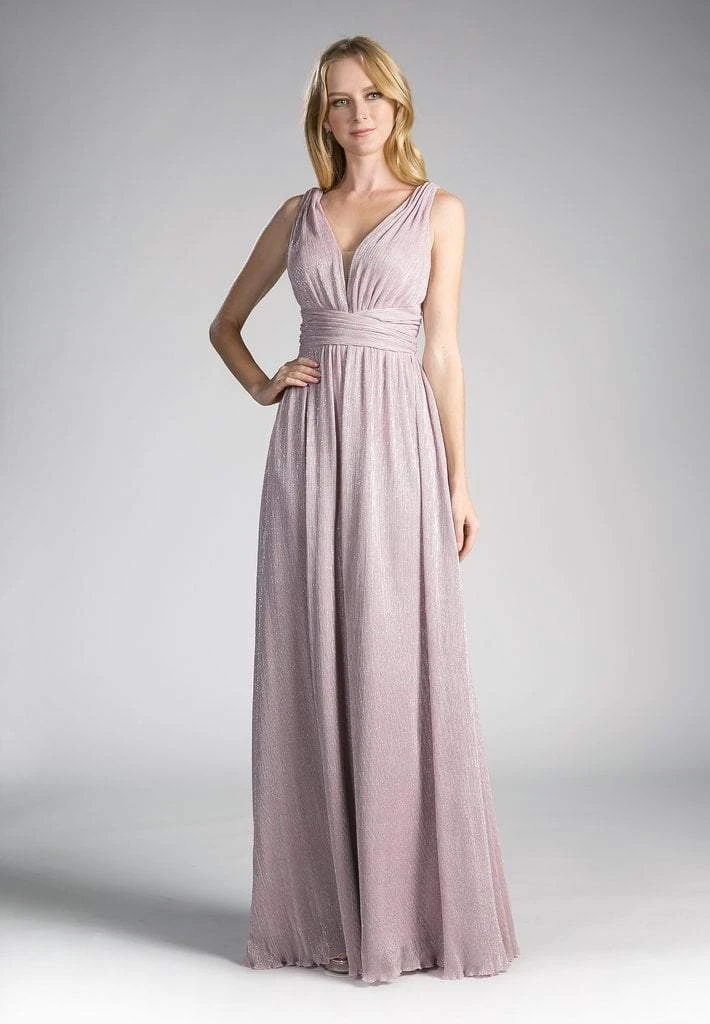 Formal Gowns Cinderella Divine - 8276 Plunging V-Neck Ruched A-Line Gown 7 Formal Gowns Cinderella Divine - 8276 Plunging V-Neck Ruched A-Line Gown