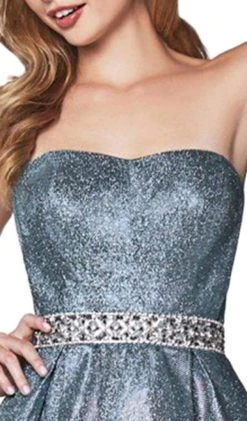 Formal Gowns Cinderella Divine - 9175 Strapless Semi-Sweetheart Beaded Ballgown